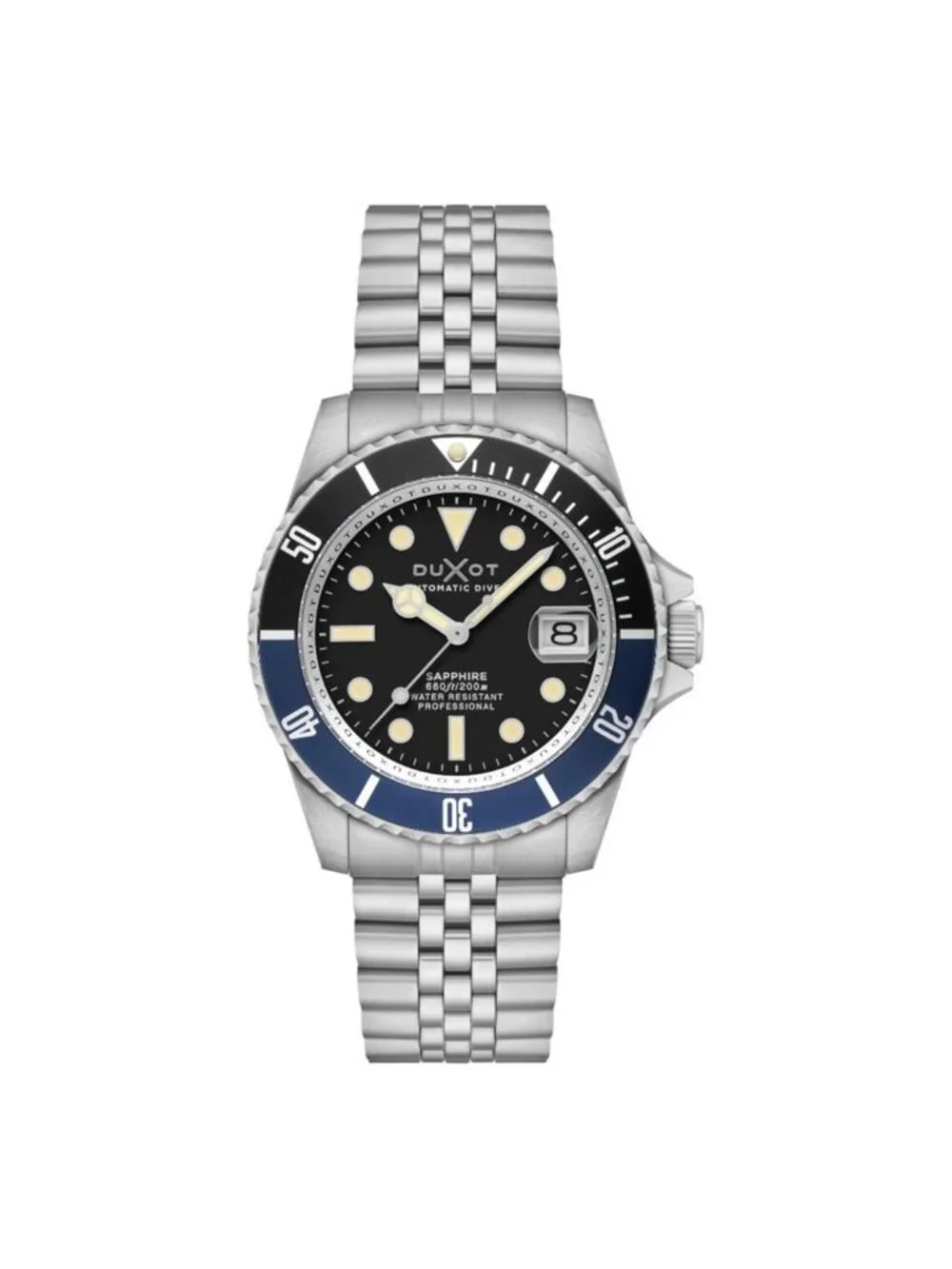 NWT Duxot Atlantica Diver Black Dial Men's Watch